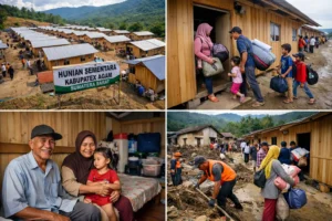 Read more about the article Huntara Sudah Siap Huni, Warga Terdampak Banjir di Agam Sumbar Senang Akhirnya Pindah dari Pengungsian