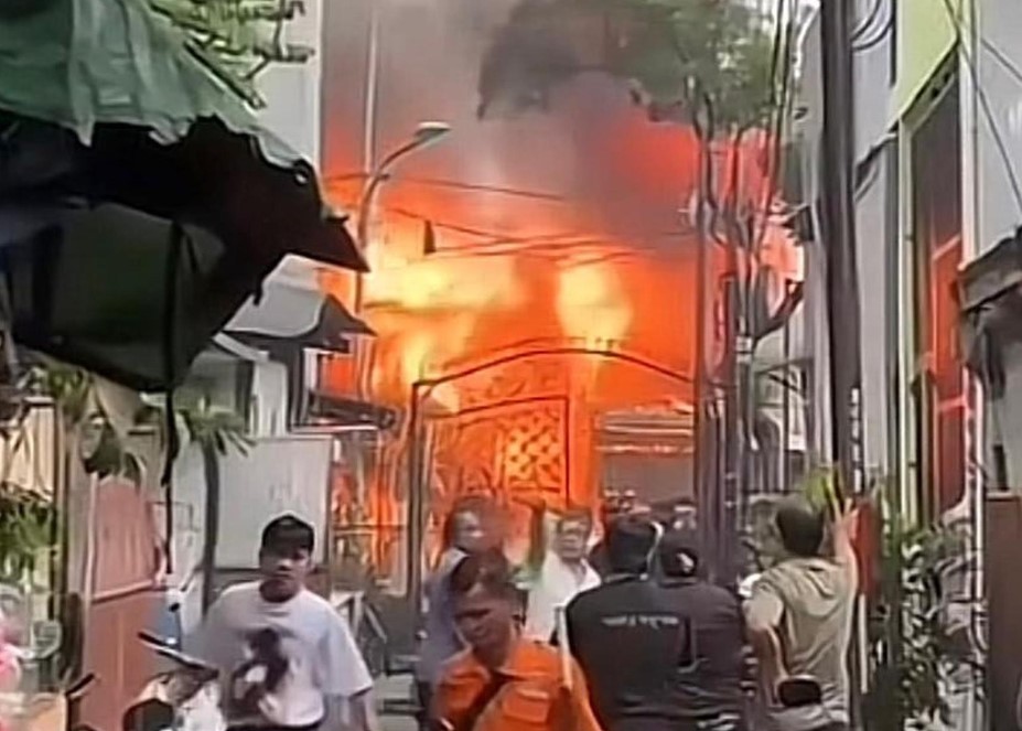 Kebakaran yang terjadi di jakut