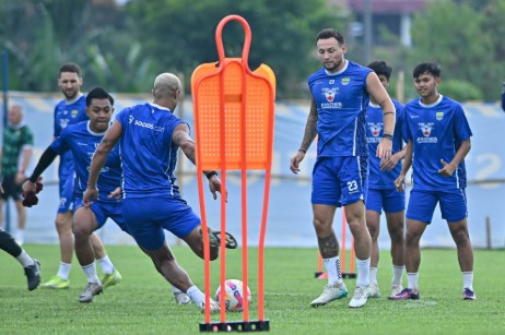 Persib melakukan sesi latihan kembali sebelum laga perdana