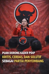 Read more about the article Puan Dorong Kader PDIP Kritis, Cerdas, dan Solutif sebagai Partai Penyeimbang