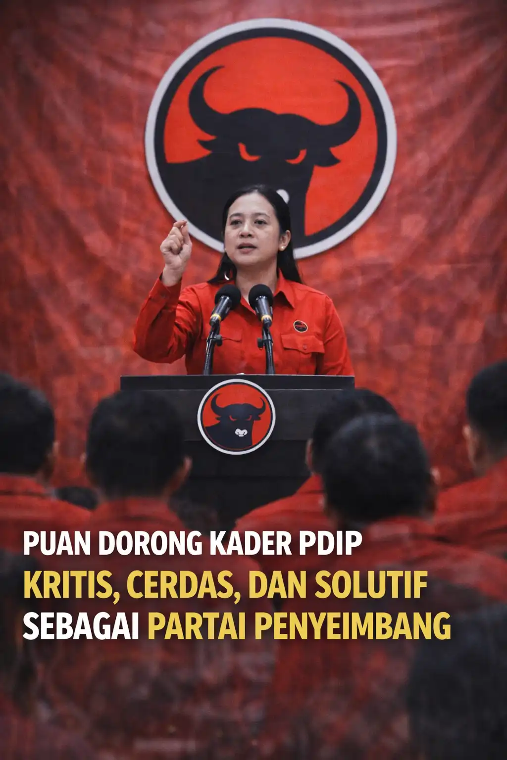Read more about the article Puan Dorong Kader PDIP Kritis, Cerdas, dan Solutif sebagai Partai Penyeimbang
