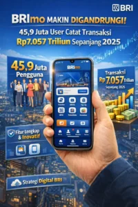 Read more about the article BRImo Makin Digandrungi, 45,9 Juta Pengguna Catat Transaksi Rp7.057 Triliun Sepanjang 2025