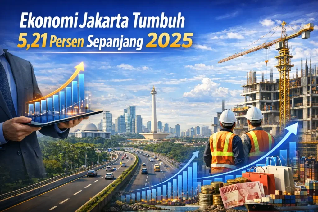 Ekonomi Jakarta Tumbuh 5,21 Persen Sepanjang 2025
