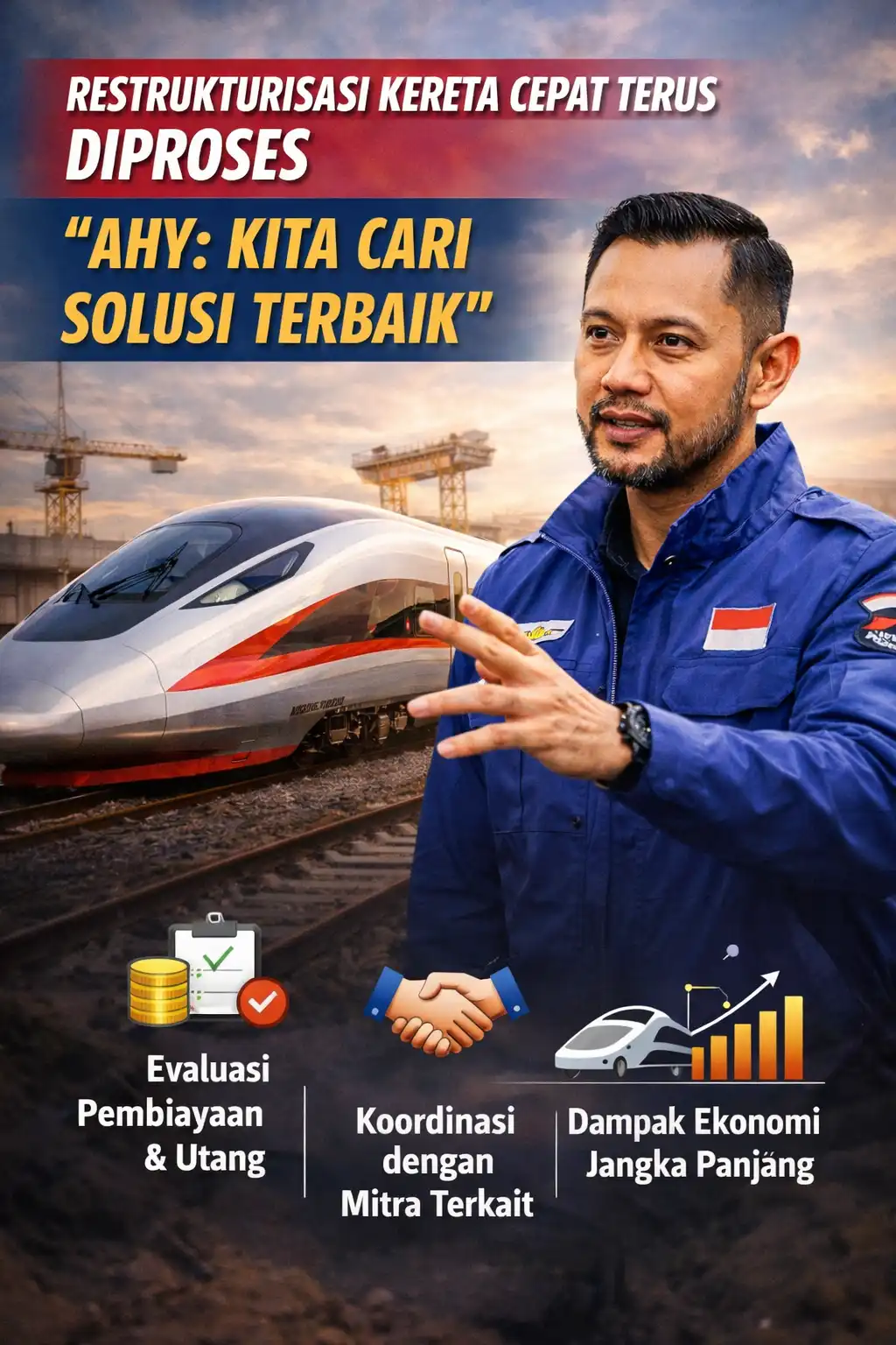 You are currently viewing Restrukturisasi Kereta Cepat Terus Diproses, AHY: Kita Cari Solusi Terbaik