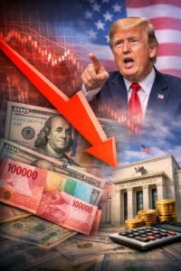 Read more about the article Rupiah Tertekan Imbas Nominasi Calon Ketua The Fed Pilihan Trump
